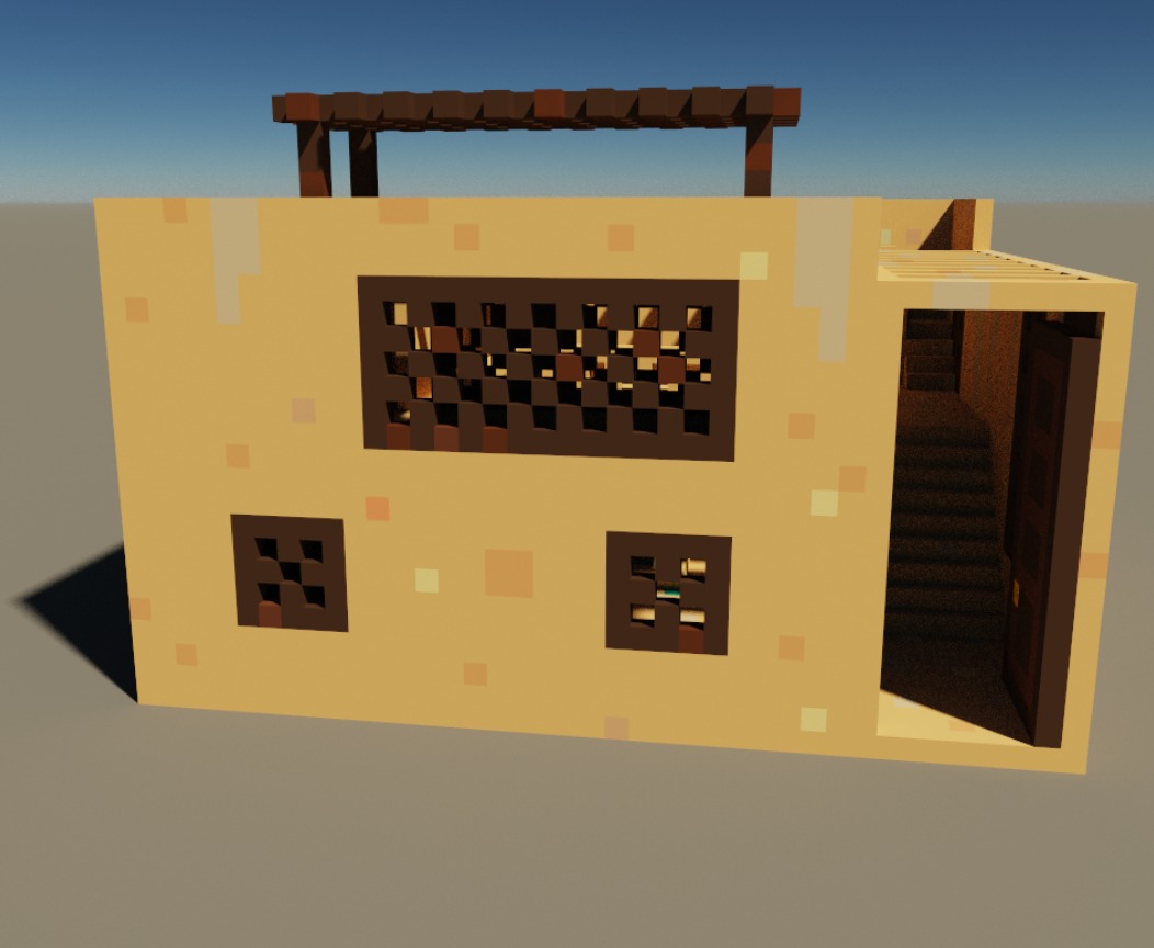 Voxel Palazzo 3D model_8