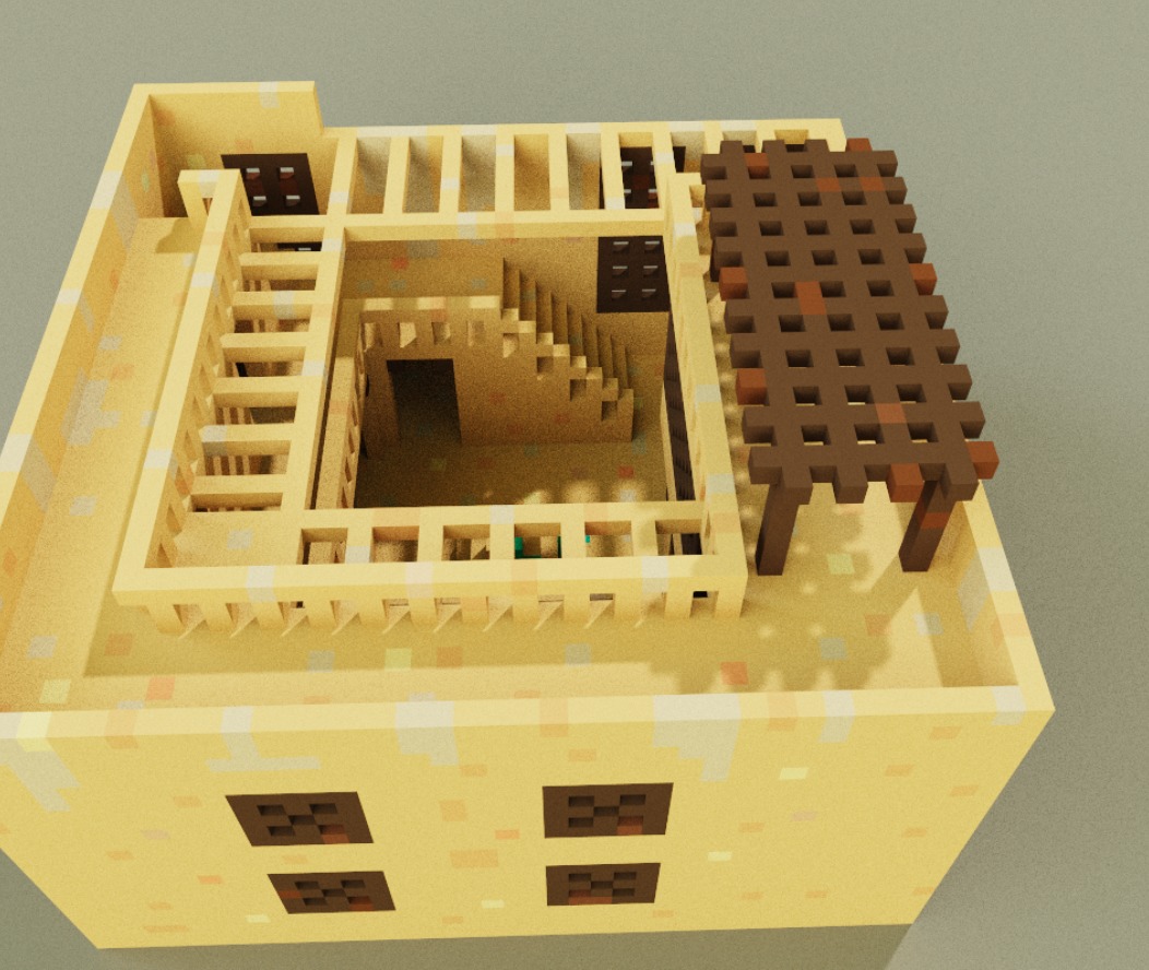 Voxel Palazzo 3D model_13