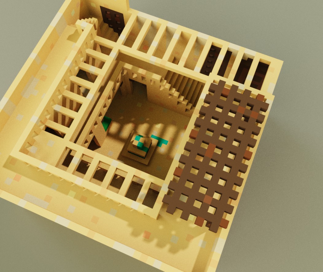 Voxel Palazzo 3D model_14