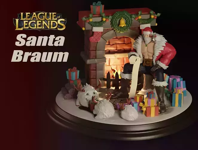 Santa Braum 3D print model