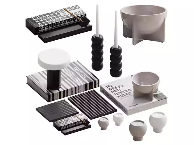 Decor Set 008  3D model