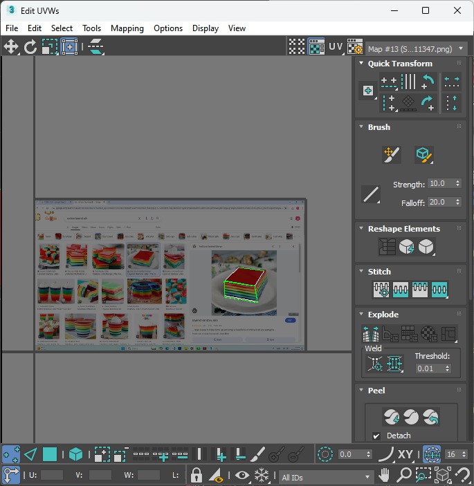 Rainbow Jello Cakes Set 3D model_35