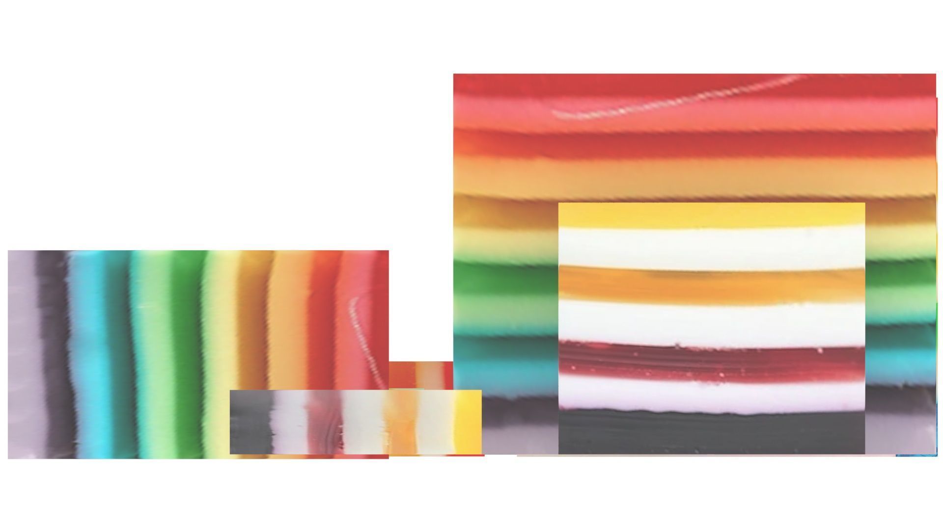 Rainbow Jello Cakes Set 3D model_20