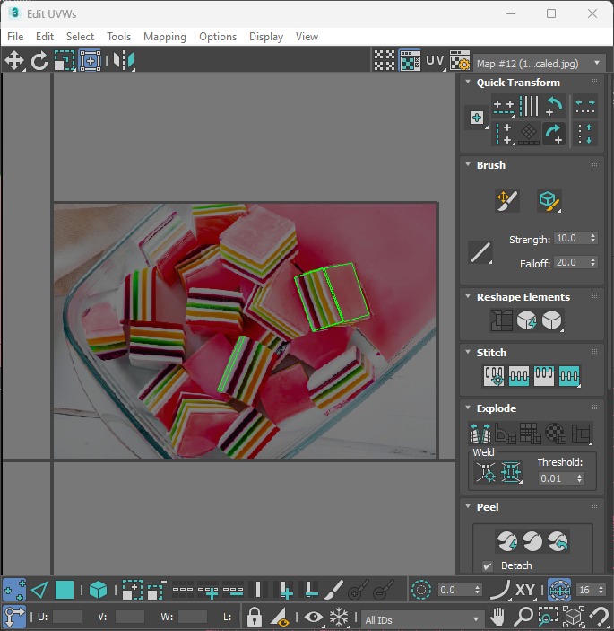 Rainbow Jello Cakes Set 3D model_40
