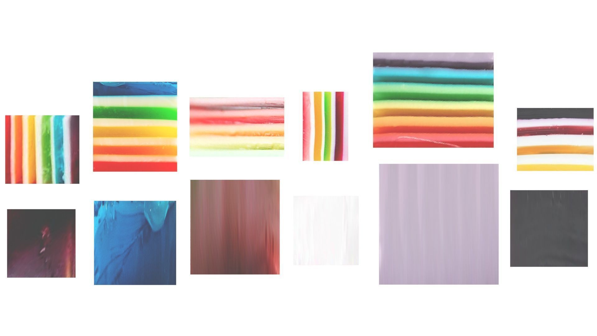 Rainbow Jello Cakes Set 3D model_18