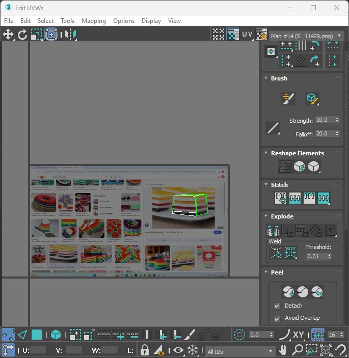 Rainbow Jello Cakes Set 3D model_39