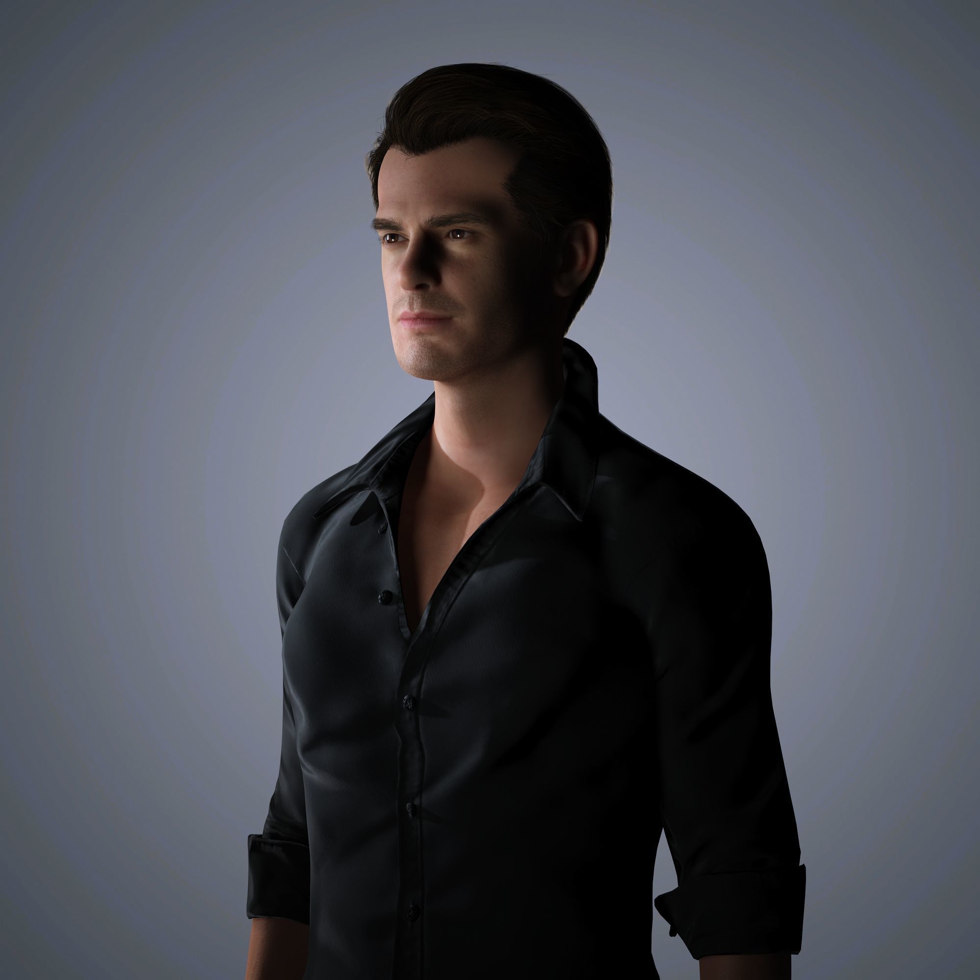 Andrew Garfield Character 3D Model Low-poly 3D model_11