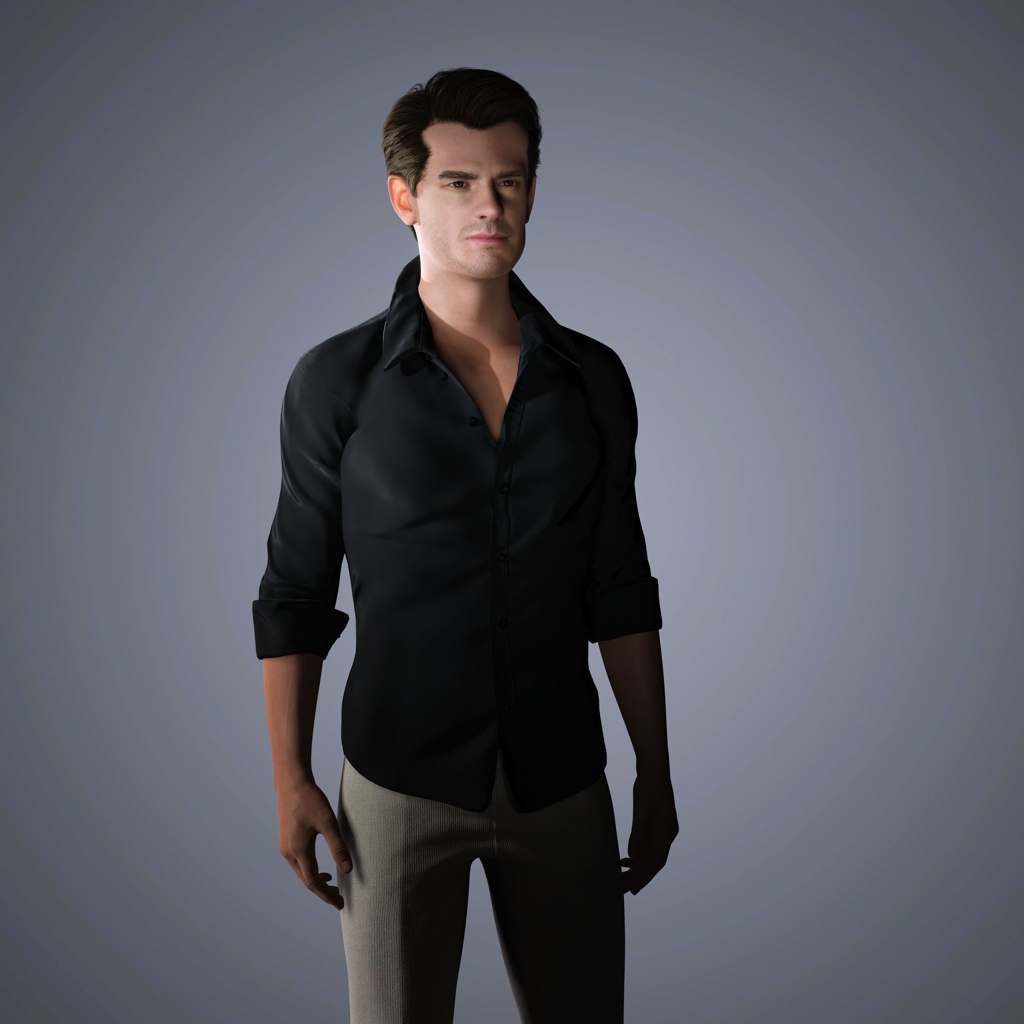 Andrew Garfield Character 3D Model Low-poly 3D model_9