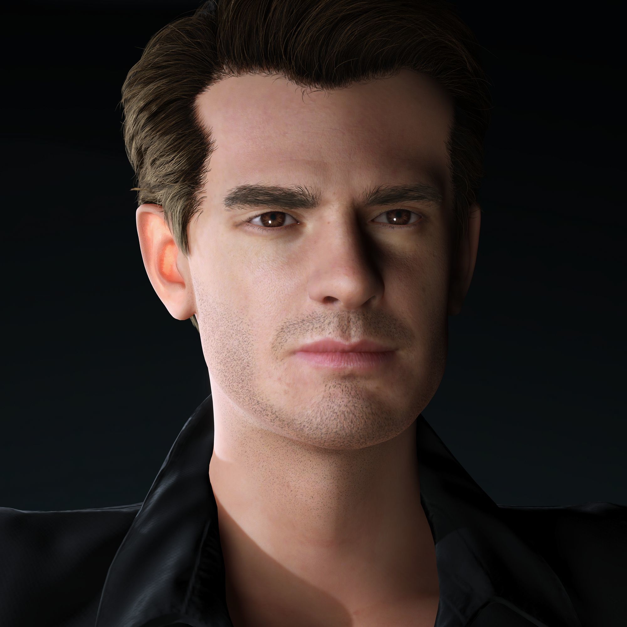 Andrew Garfield Character 3D Model Low-poly 3D model_2