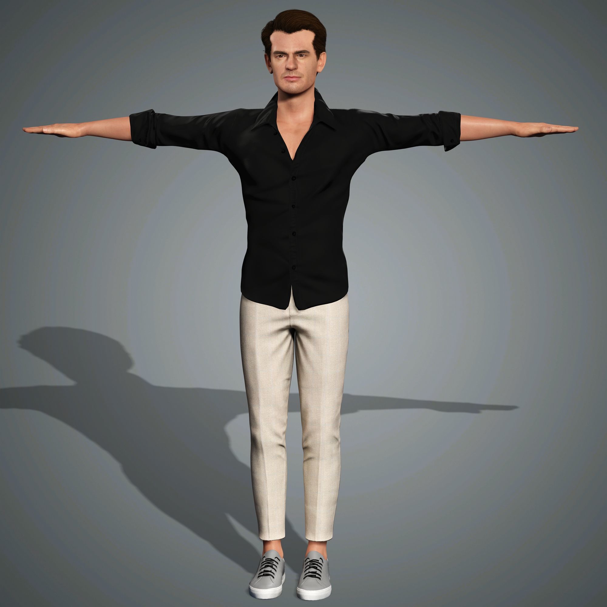 Andrew Garfield Character 3D Model Low-poly 3D model_13