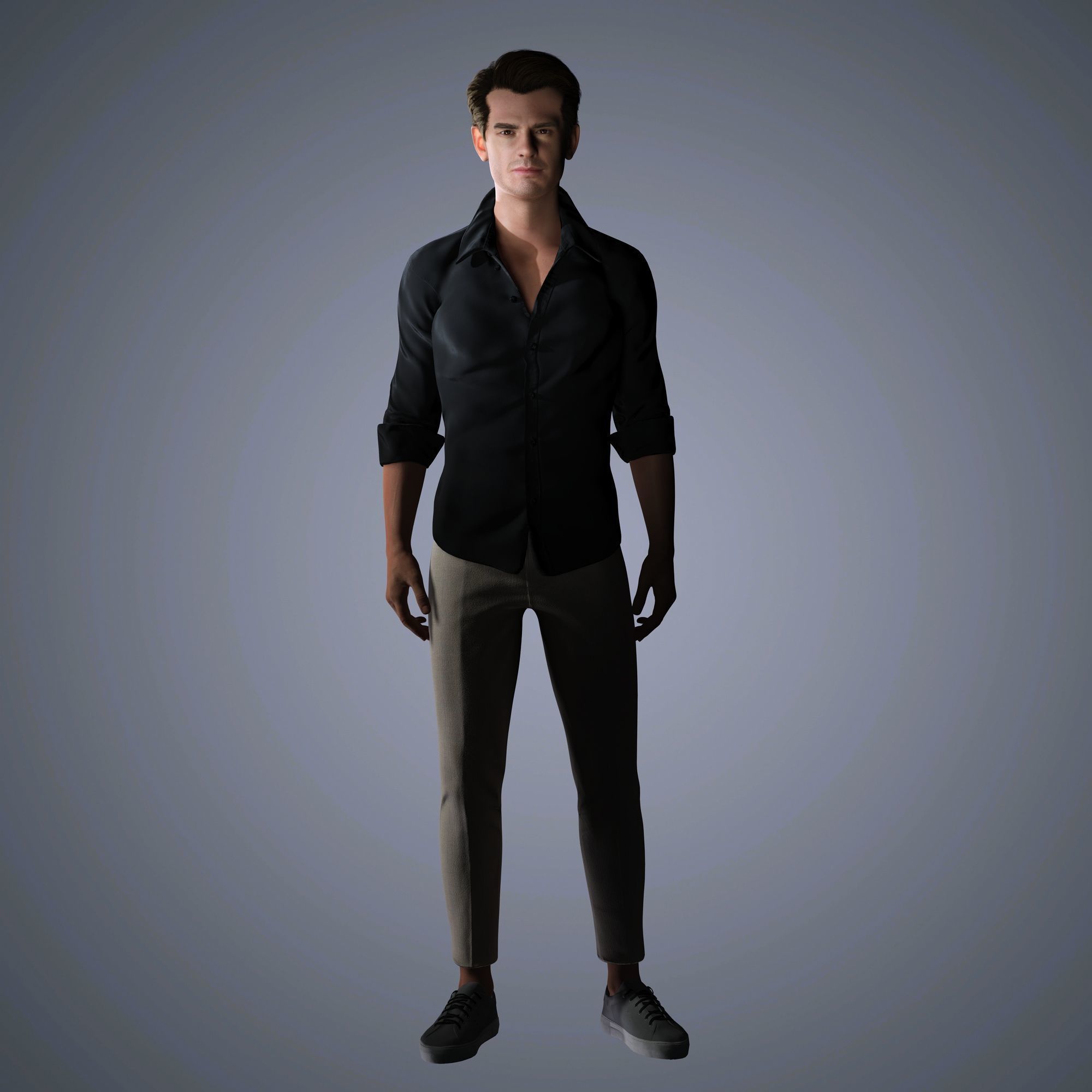 Andrew Garfield Character 3D Model Low-poly 3D model_8