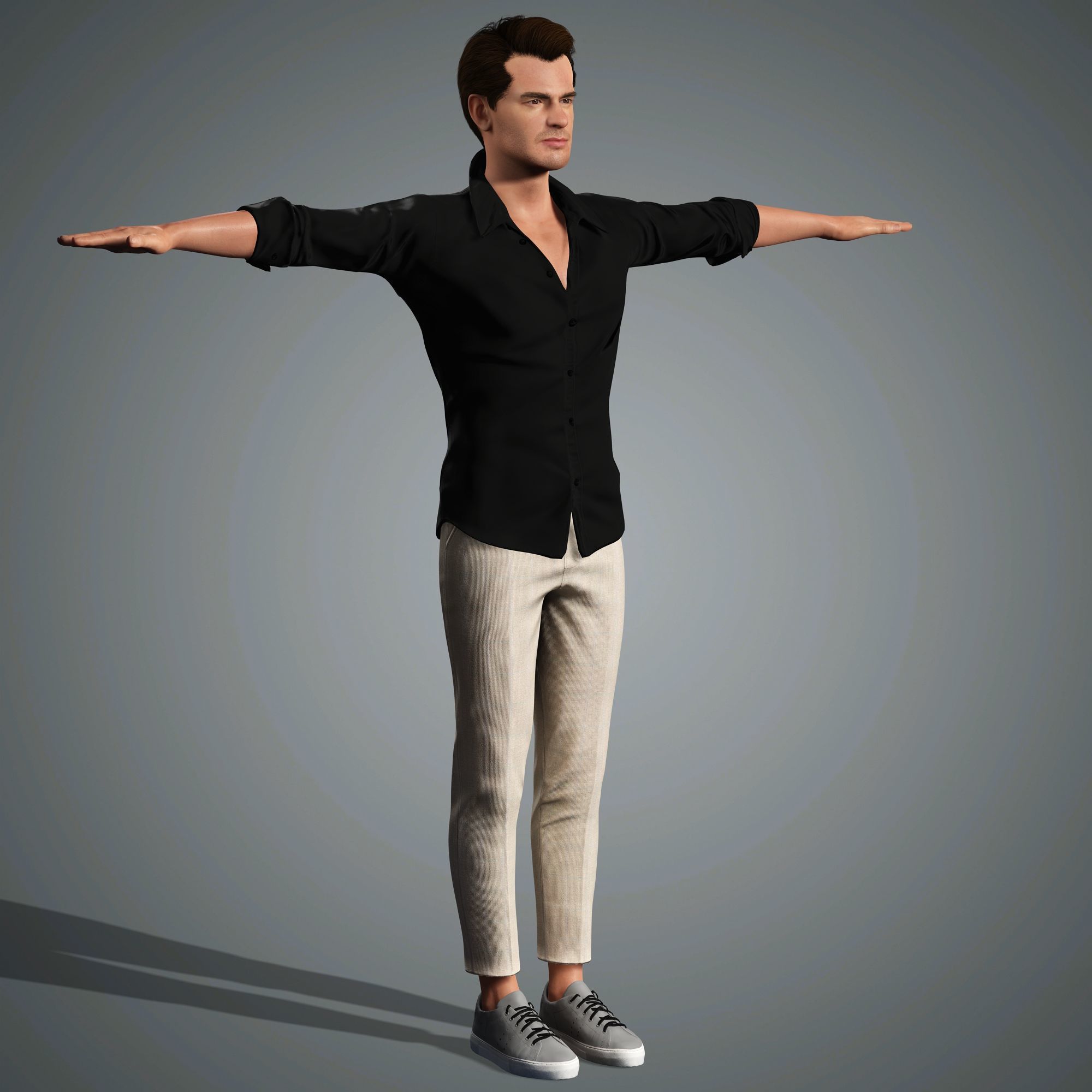 Andrew Garfield Character 3D Model Low-poly 3D model_18
