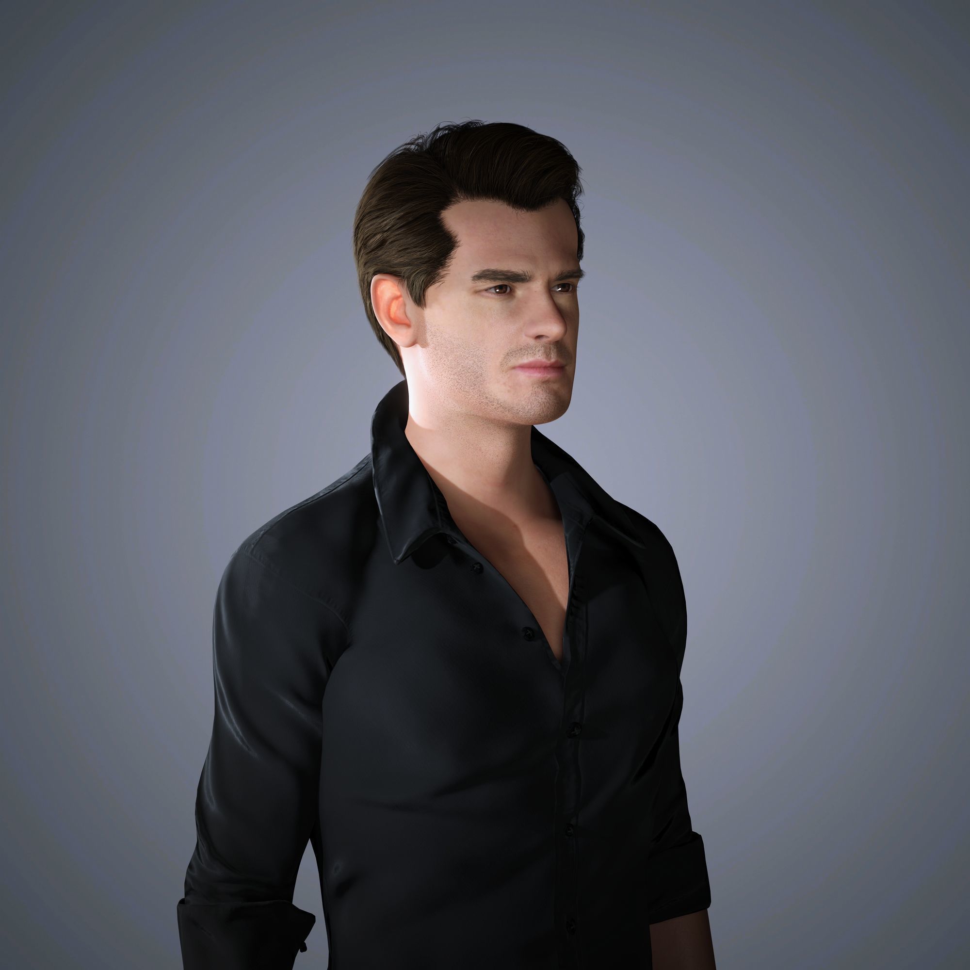 Andrew Garfield Character 3D Model Low-poly 3D model_7