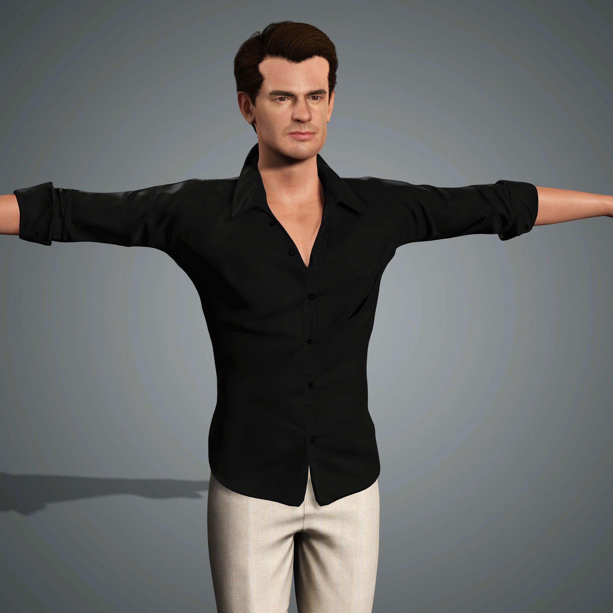 Andrew Garfield Character 3D Model Low-poly 3D model_12