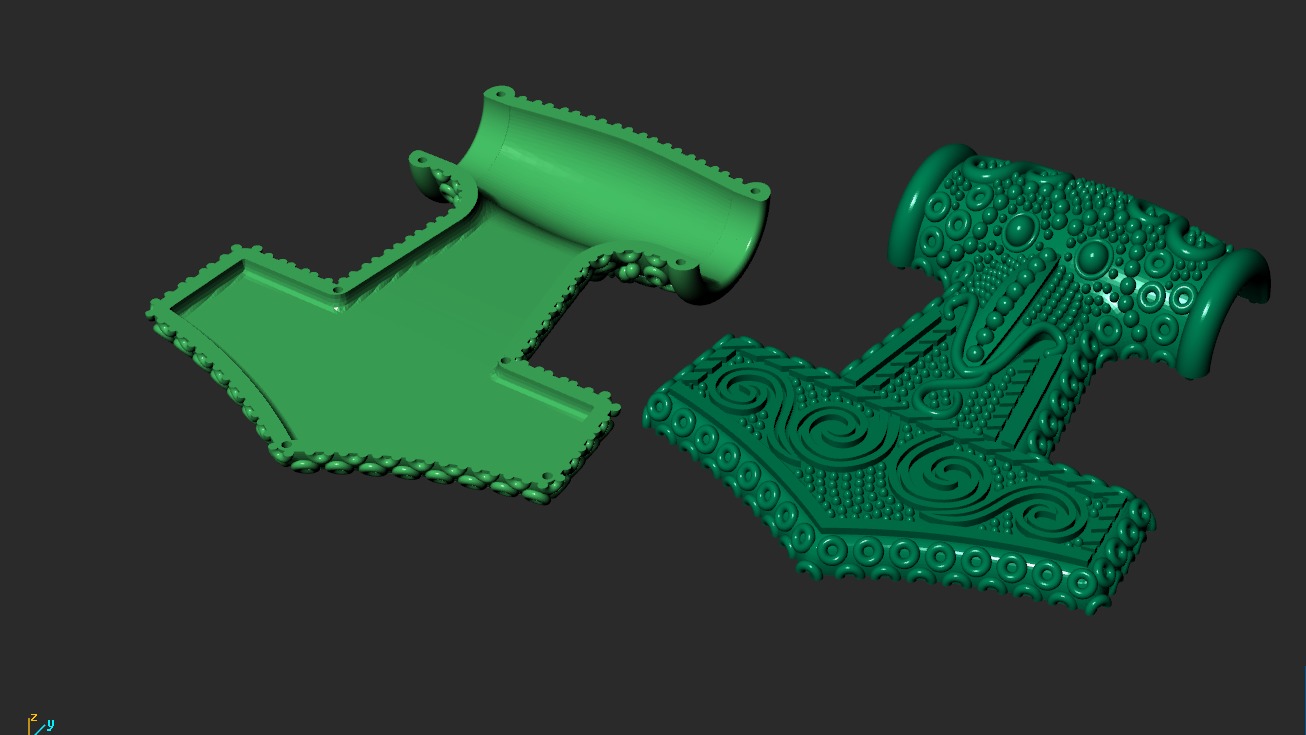 THE HAMMER OF THOR PENDANT 3D print model_5