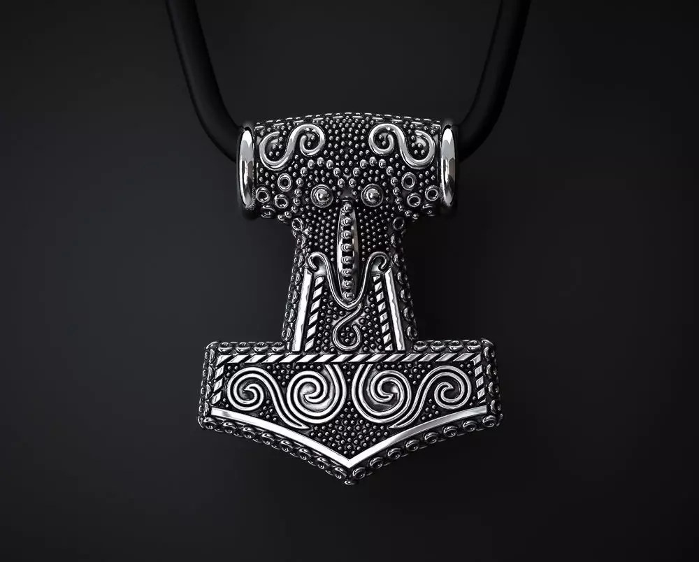 THE HAMMER OF THOR PENDANT 3D print model_0