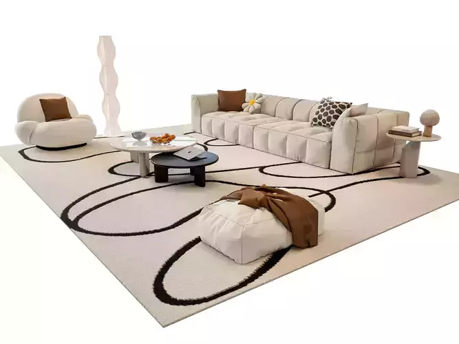 Sofa Coffee table sofa combination 01