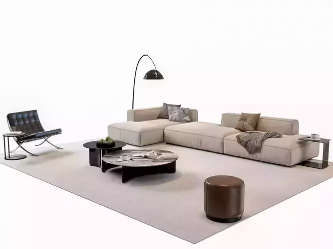 Sofa Coffee table sofa combination 03