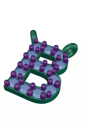 5mm baby diamond pendant 