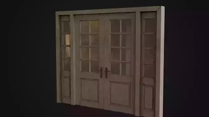 Old Dirty Wooden Door 06