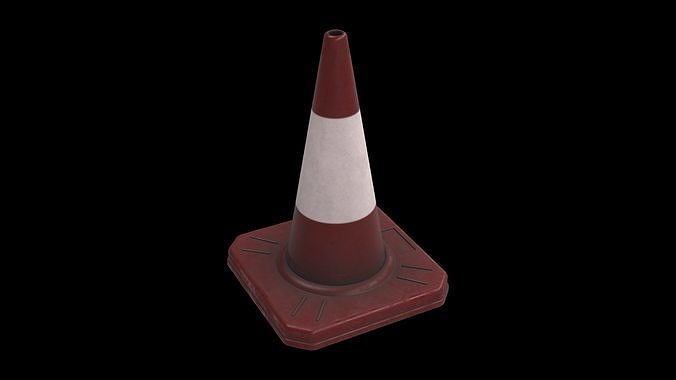 traffic cone 02 3D model
