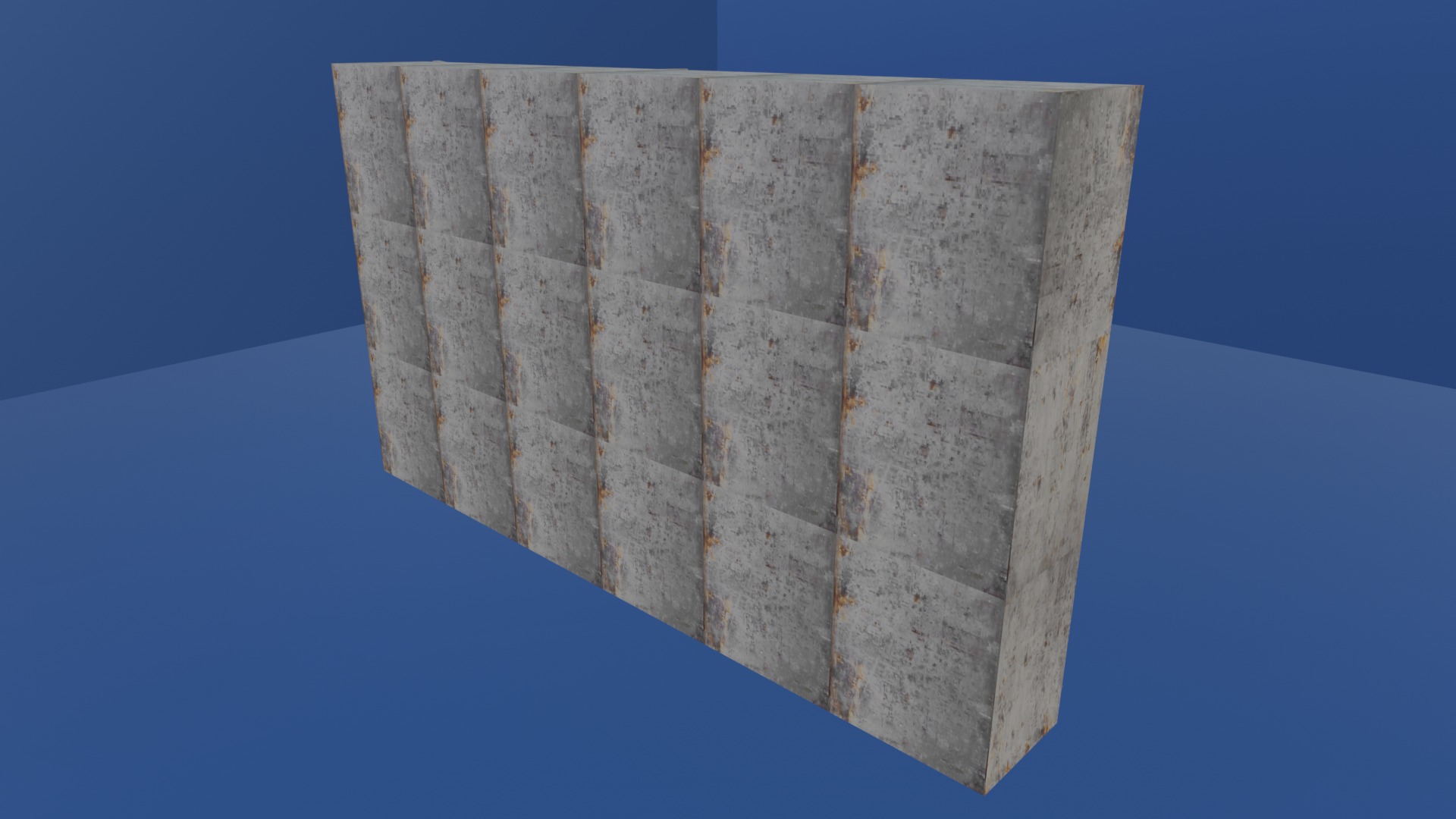 SMALL LOCKERS - LOW POLY - PS1 RETRO STYLE Low-poly 3D model_2