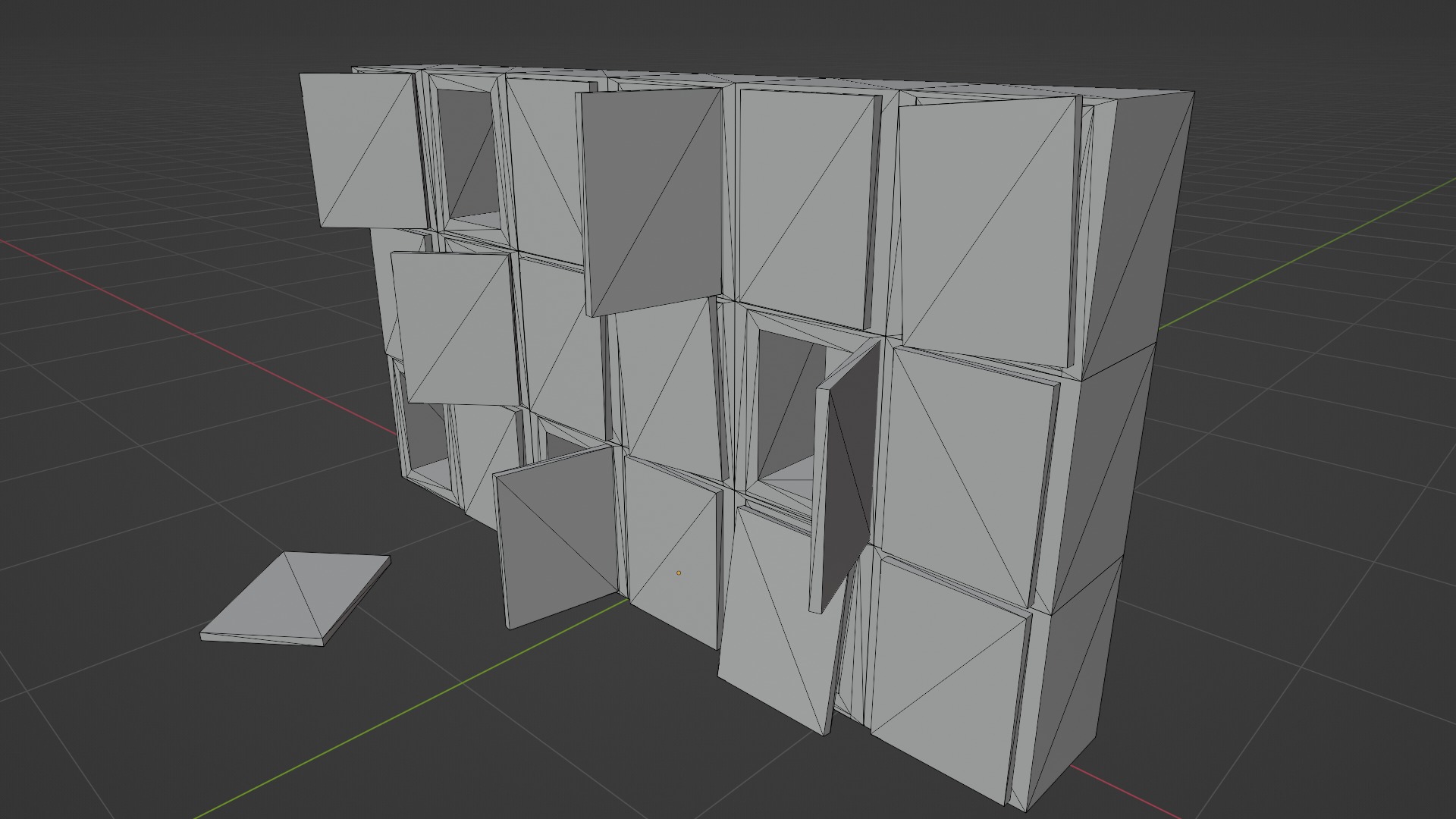 SMALL LOCKERS - LOW POLY - PS1 RETRO STYLE Low-poly 3D model_6