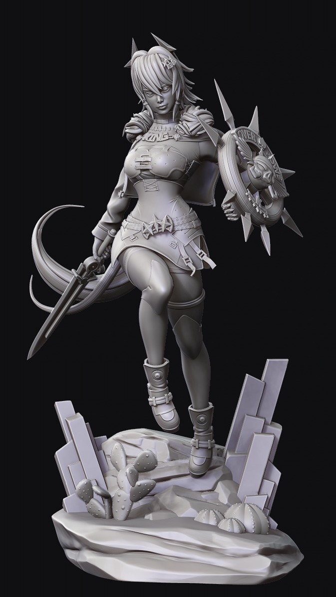 Caesar King ZZZ Zenless Zone Zero 3D print model_2