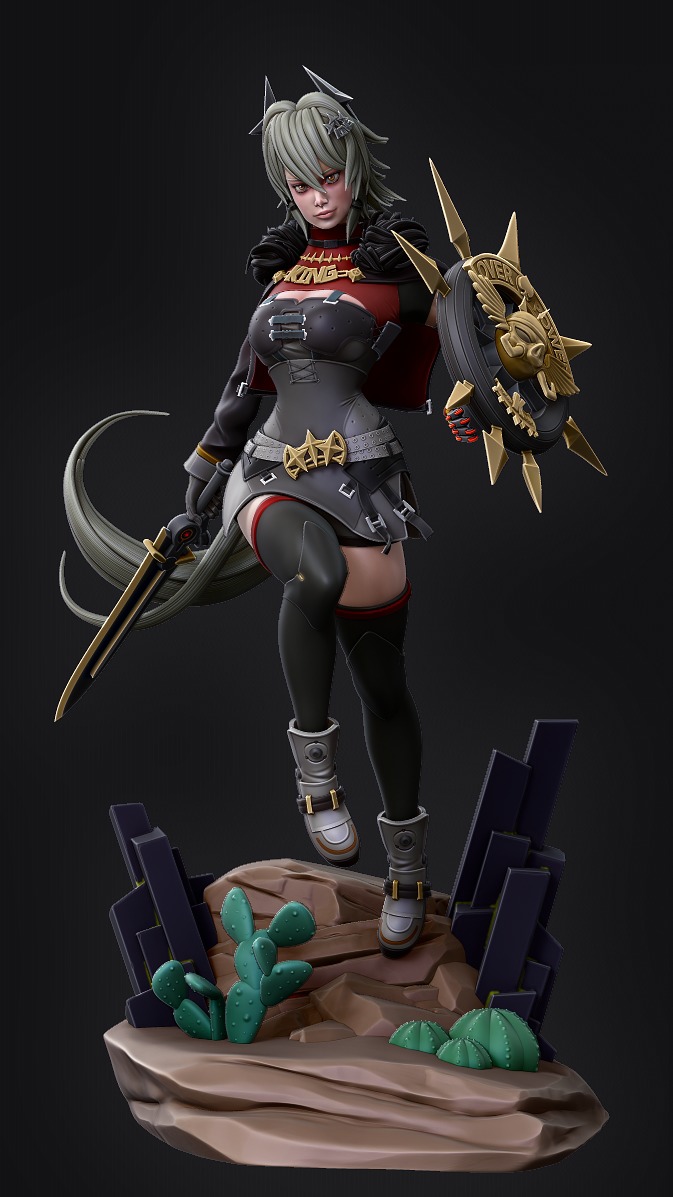 Caesar King ZZZ Zenless Zone Zero 3D print model_1