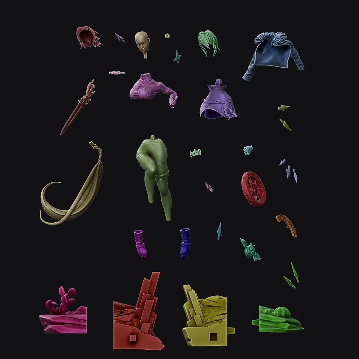 Caesar King ZZZ Zenless Zone Zero 3D print model_4