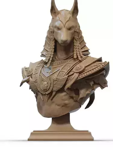 Anubis Bust 3D Print