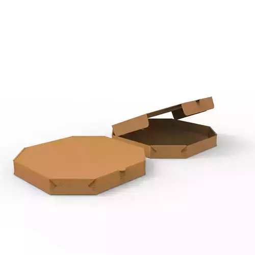 Octagon pizza box Open and Close DIE-CUT INCLUDE IN FILES