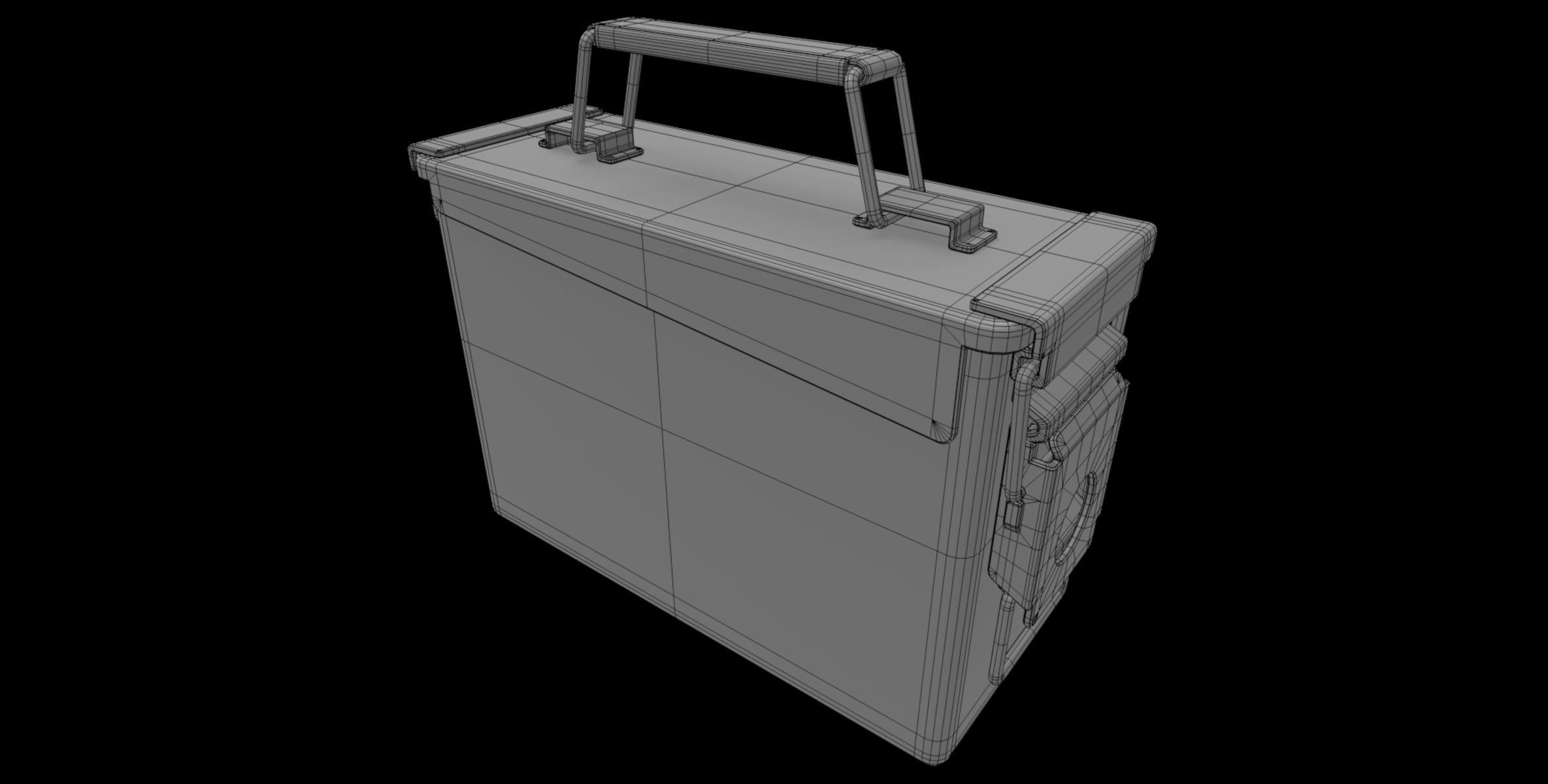 thin crate 02 3D model_3