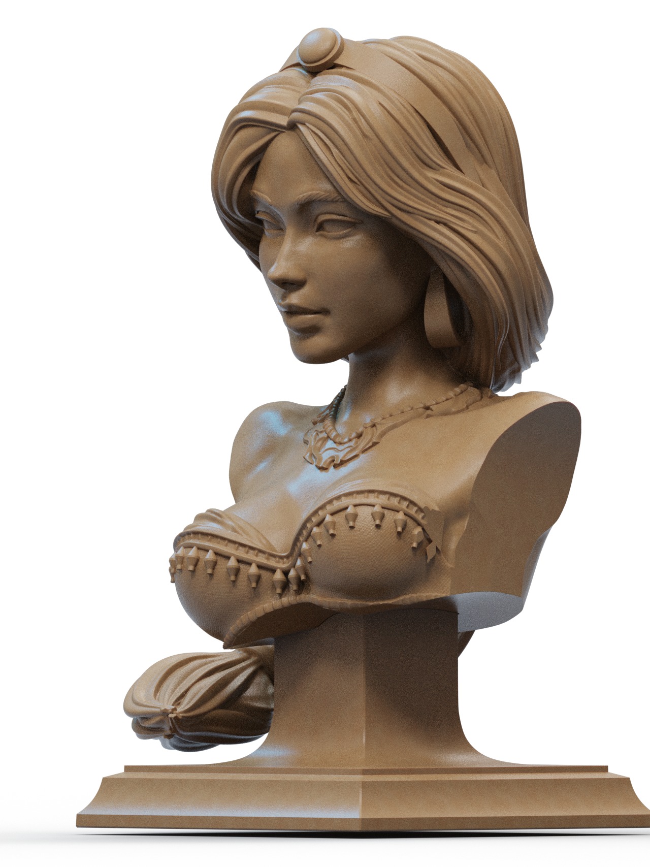 Jasmine Bust 3D Print 3D print model_1
