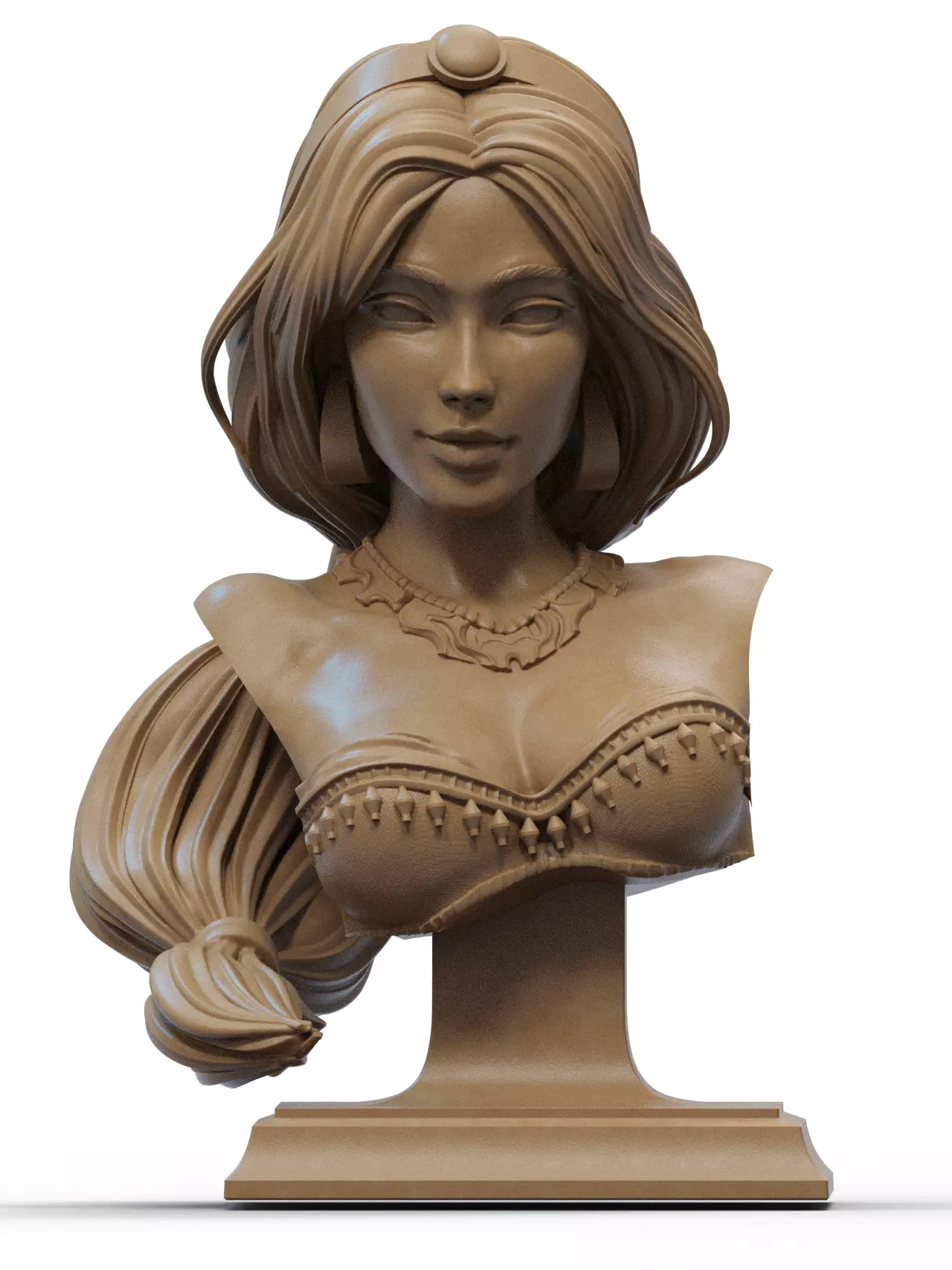 Jasmine Bust 3D Print 3D print model_0
