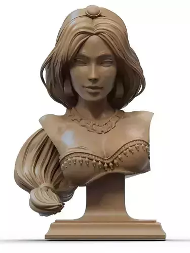 Jasmine Bust 3D Print 3D print model