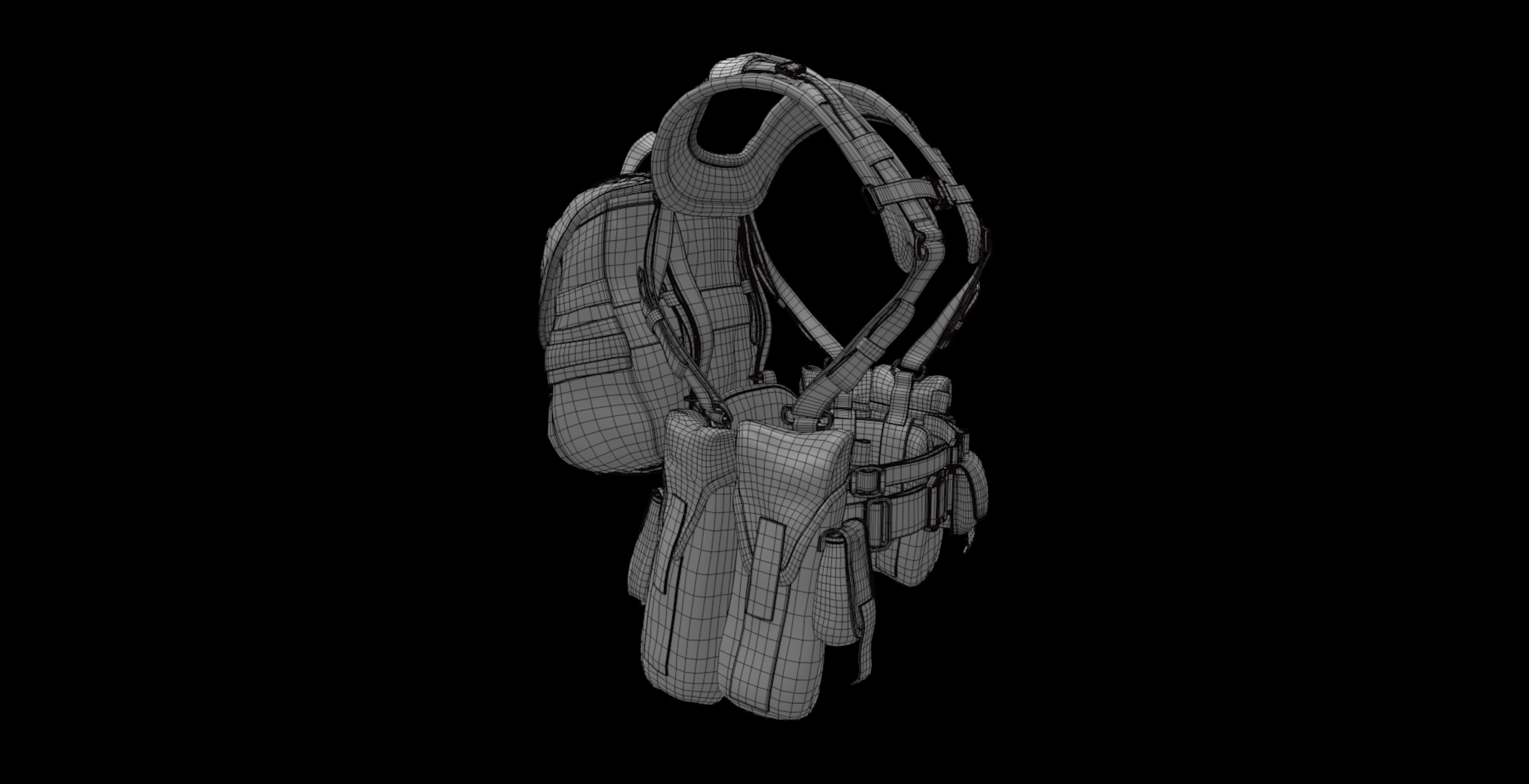 tactical vest 02 3D model_6