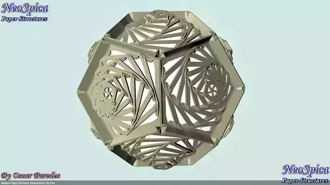 Dodecahedron - Twisted Spiral Faces UP