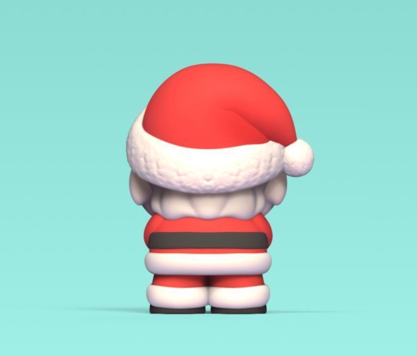 Santa Claus with Present 3D print model_4