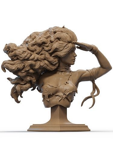 Rogue Bust 3D Print 3D print model