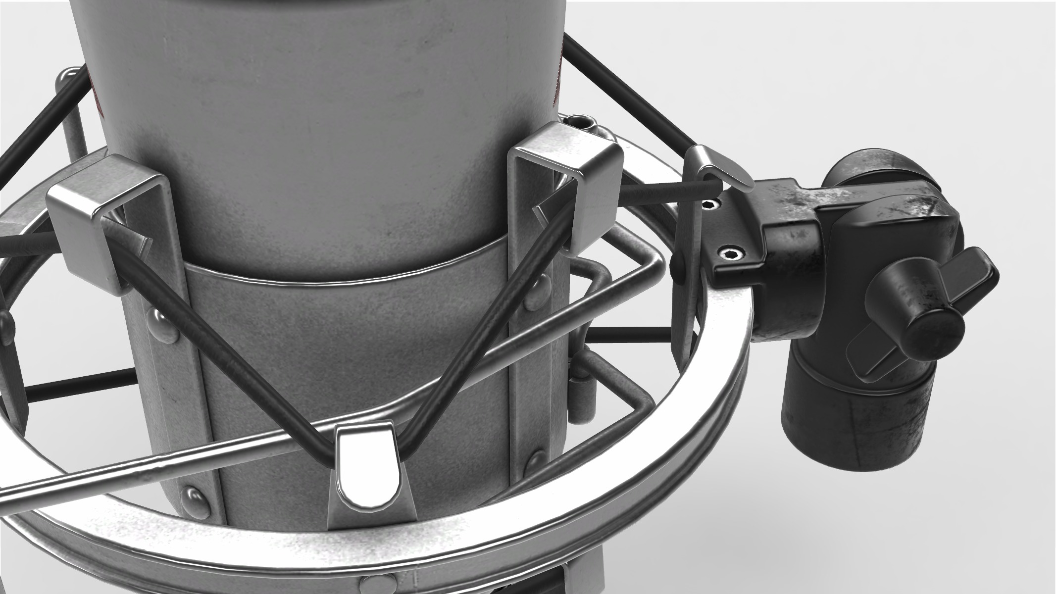 studio microphone 3D model_4