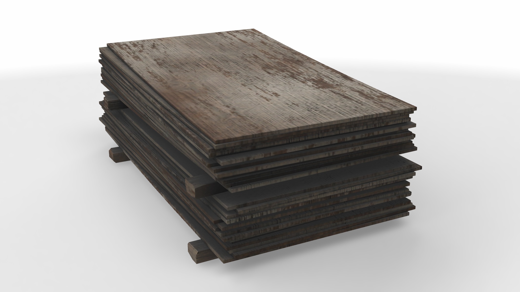 damaged plates 3D model_1