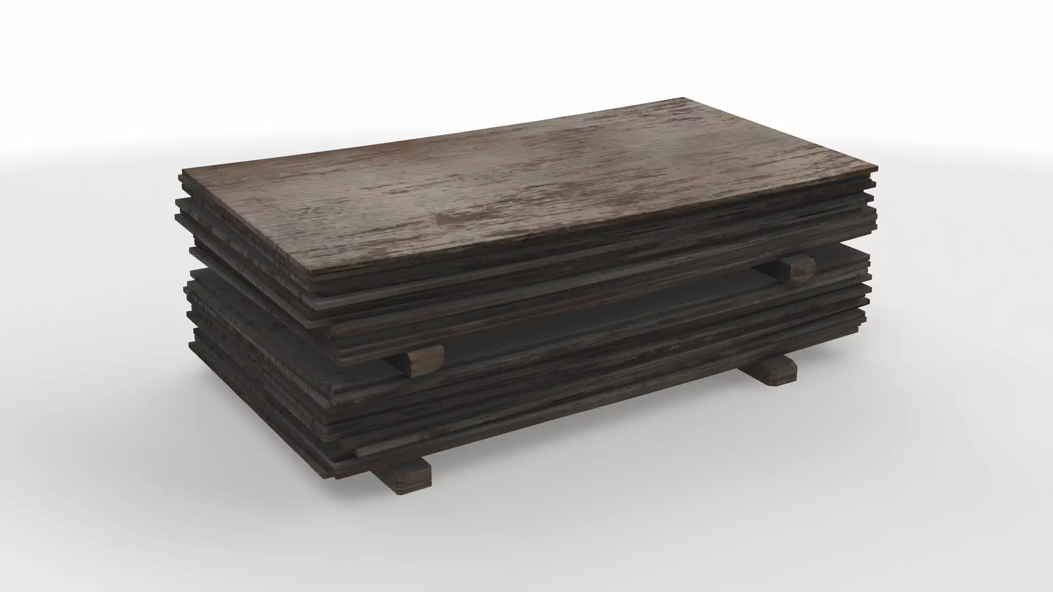 damaged plates 3D model_0