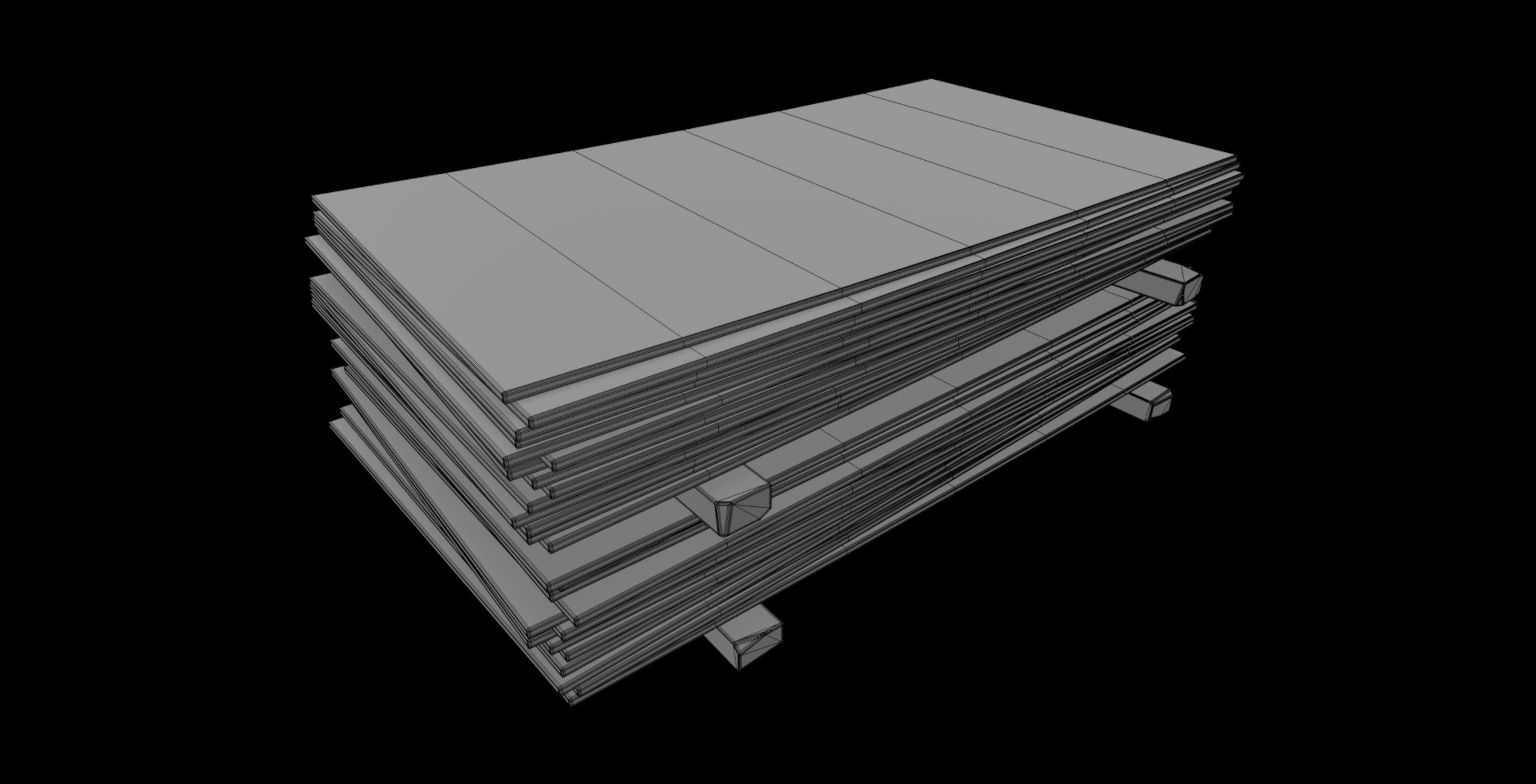 damaged plates 3D model_5