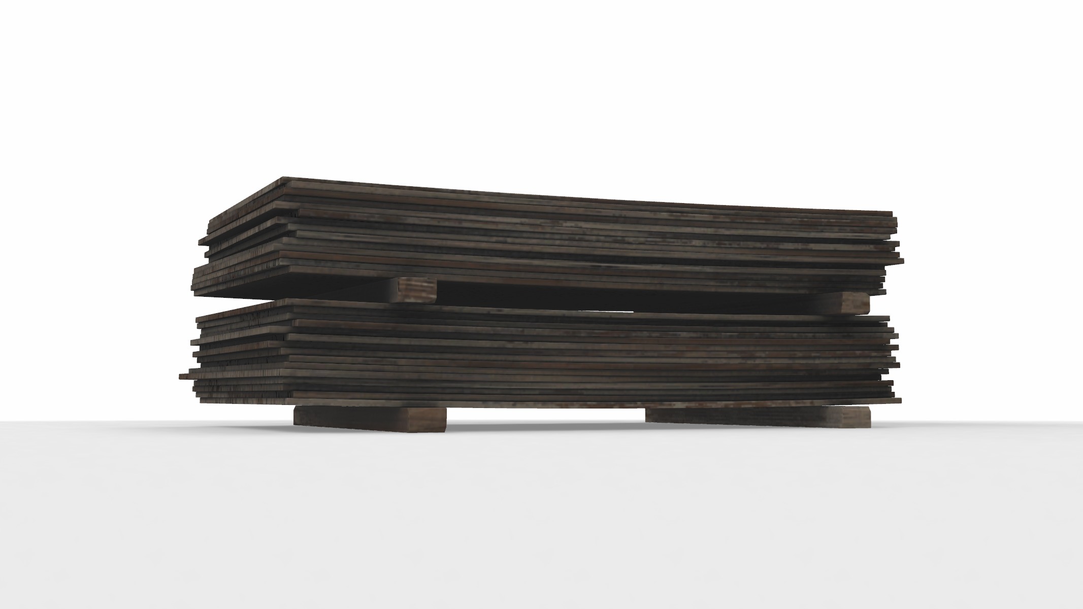 damaged plates 3D model_4