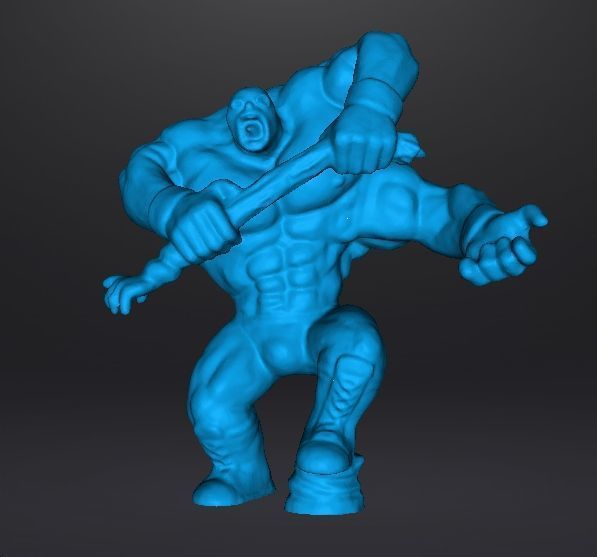 MUTANT LUCHADOR WRESTLER MINIATURE FIGURE FANTASY HORROR RPG DND 3D print model_8