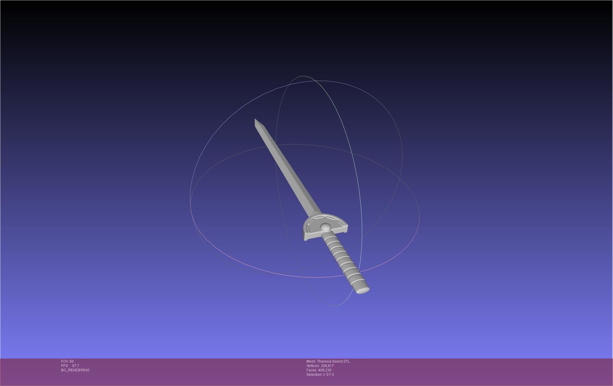 Re Zero Theresia Van Astrea Sword 3D print model_7