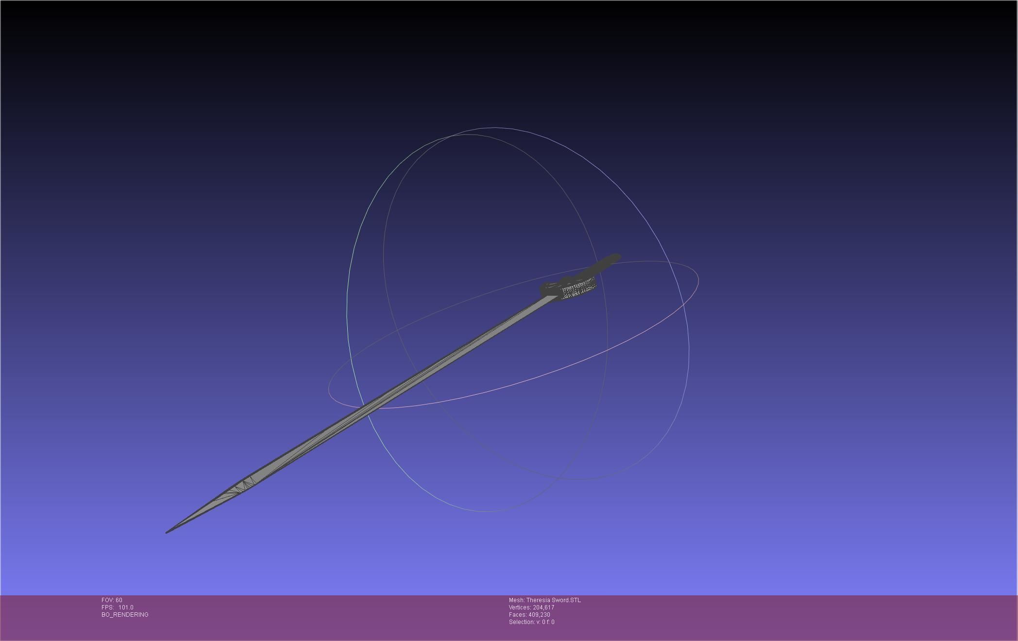 Re Zero Theresia Van Astrea Sword 3D print model_29