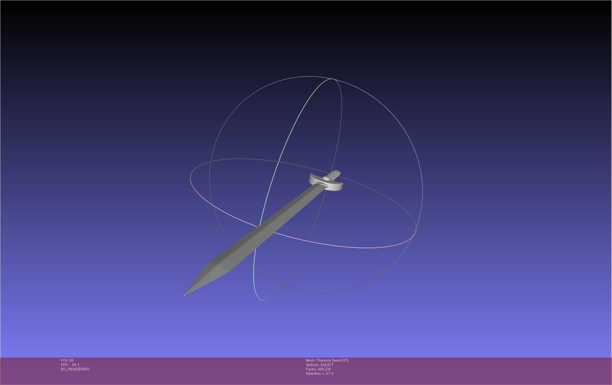 Re Zero Theresia Van Astrea Sword 3D print model_11