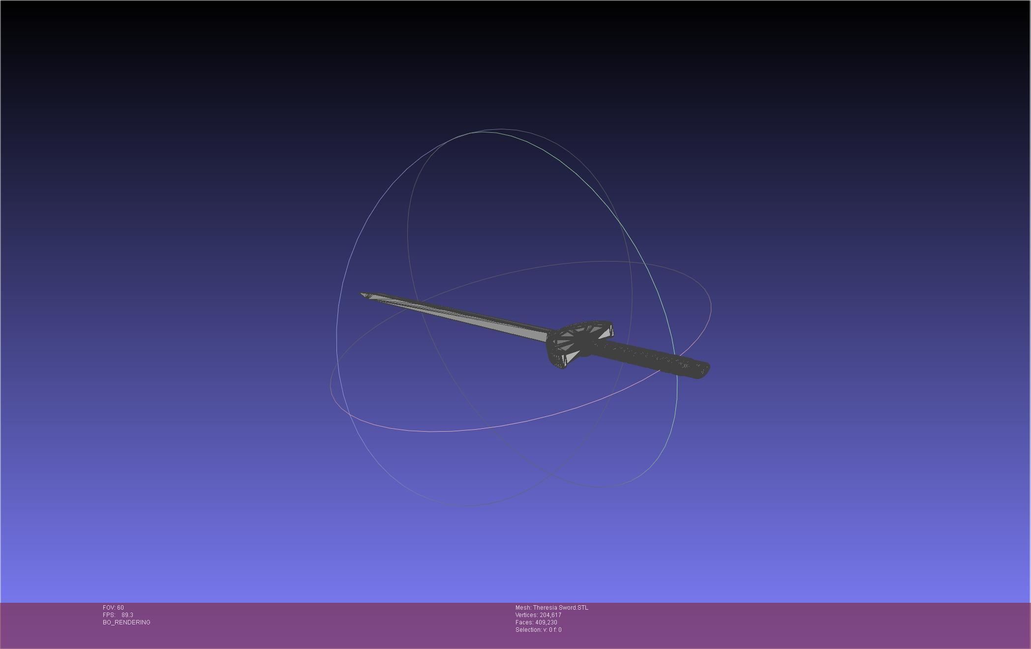 Re Zero Theresia Van Astrea Sword 3D print model_32